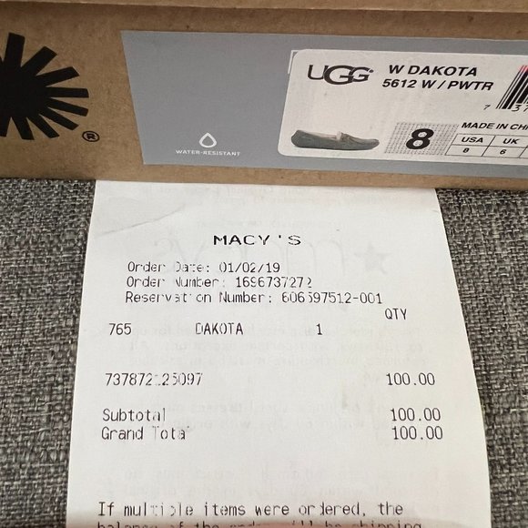 Ugg Dakota gray suede moccasins - Picture 10 of 10